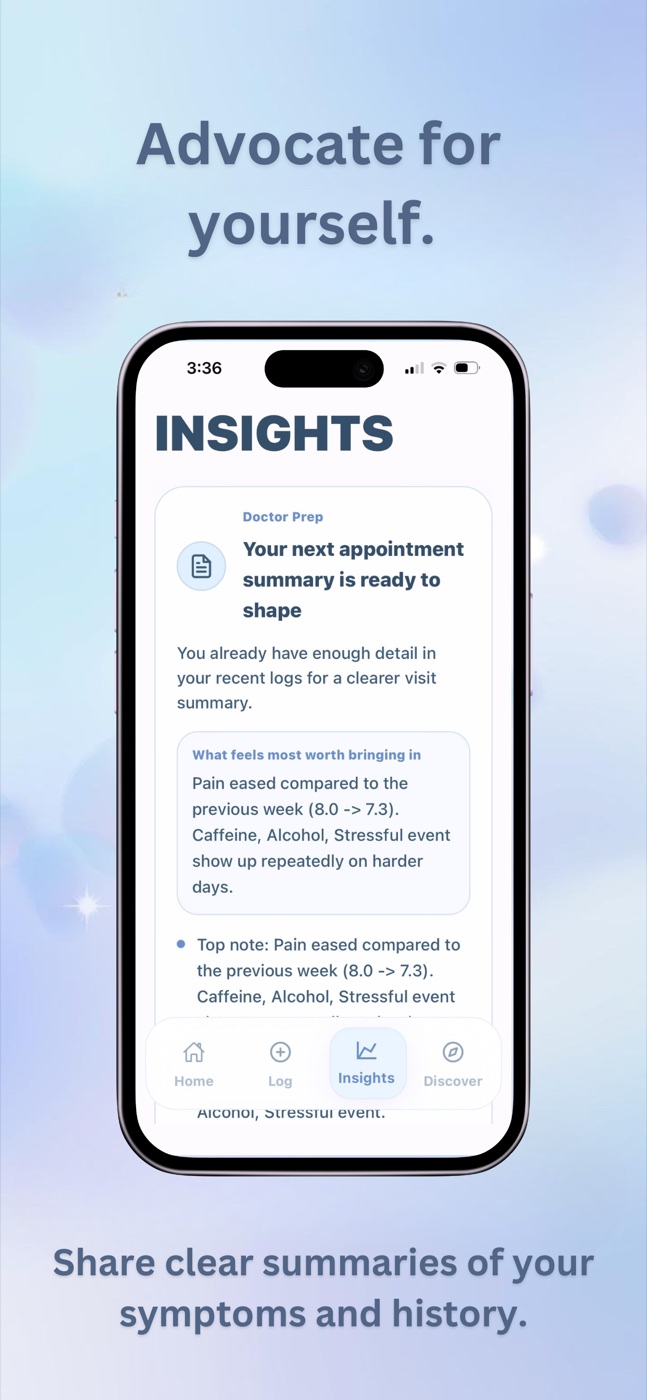 EndoGlow App Store preview showing a doctor prep appointment summary.